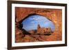 Utah, Arches National Park, Turret Arch Seen Through North Window-David Wall-Framed Photographic Print