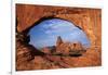 Utah, Arches National Park, Turret Arch Seen Through North Window-David Wall-Framed Photographic Print