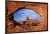 Utah, Arches National Park, Turret Arch Seen Through North Window-David Wall-Framed Photographic Print