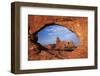 Utah, Arches National Park, Turret Arch Seen Through North Window-David Wall-Framed Photographic Print