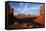 Utah. Arizona Border, Navajo Nation, Late Light on Monument Valley-David Wall-Framed Stretched Canvas