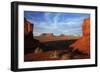 Utah. Arizona Border, Navajo Nation, Late Light on Monument Valley-David Wall-Framed Photographic Print