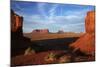 Utah. Arizona Border, Navajo Nation, Late Light on Monument Valley-David Wall-Mounted Photographic Print