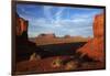 Utah. Arizona Border, Navajo Nation, Late Light on Monument Valley-David Wall-Framed Photographic Print