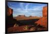 Utah. Arizona Border, Navajo Nation, Late Light on Monument Valley-David Wall-Framed Photographic Print