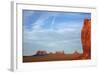 Utah. Arizona Border, Navajo Nation, Late Light on Monument Valley-David Wall-Framed Photographic Print