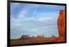 Utah. Arizona Border, Navajo Nation, Late Light on Monument Valley-David Wall-Framed Photographic Print