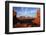 Utah. Arizona Border, Navajo Nation, Late Light on Monument Valley-David Wall-Framed Photographic Print