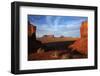 Utah. Arizona Border, Navajo Nation, Late Light on Monument Valley-David Wall-Framed Photographic Print