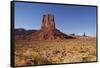 Utah. Arizona Border, Navajo Nation, Monument Valley, West Mitten-David Wall-Framed Stretched Canvas