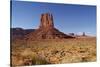 Utah. Arizona Border, Navajo Nation, Monument Valley, West Mitten-David Wall-Stretched Canvas
