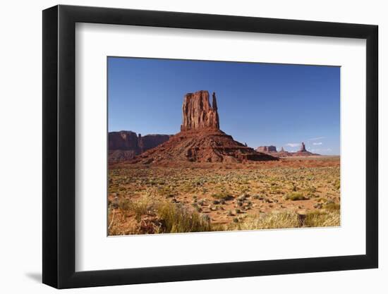 Utah. Arizona Border, Navajo Nation, Monument Valley, West Mitten-David Wall-Framed Photographic Print