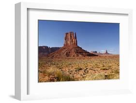 Utah. Arizona Border, Navajo Nation, Monument Valley, West Mitten-David Wall-Framed Photographic Print