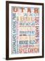 Utah - Barnwood Typography-Lantern Press-Framed Art Print