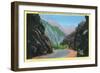 Utah, Big Cottonwood Canyon View of Storm Mountain through Jones' Cut-Lantern Press-Framed Art Print