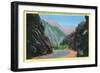 Utah, Big Cottonwood Canyon View of Storm Mountain through Jones' Cut-Lantern Press-Framed Art Print