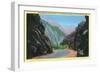 Utah, Big Cottonwood Canyon View of Storm Mountain through Jones' Cut-Lantern Press-Framed Art Print