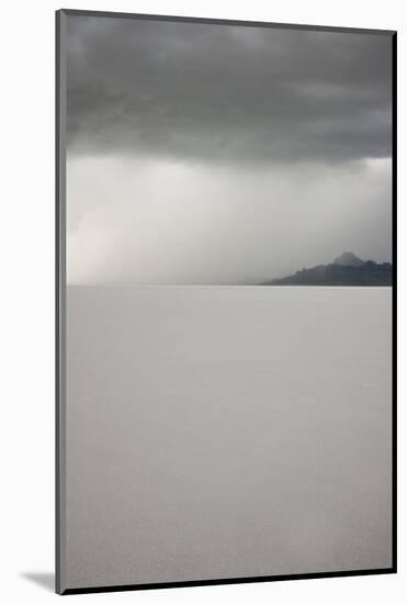 Utah, Bonneville Salt Flats. Approaching Thunderstorm over Bonneville Salt Flats-Judith Zimmerman-Mounted Photographic Print