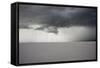 Utah, Bonneville Salt Flats. Approaching Thunderstorm-Judith Zimmerman-Framed Stretched Canvas