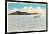 Utah, Bonneville Salt Flats View of Campbell in the Bluebird Going 301 mph-Lantern Press-Framed Art Print