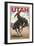 Utah - Bronco Bucking-Lantern Press-Framed Art Print