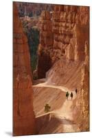 Utah, Bryce Canyon National Park, Hikers on Navajo Loop Trail Through Hoodoos-David Wall-Mounted Premium Photographic Print