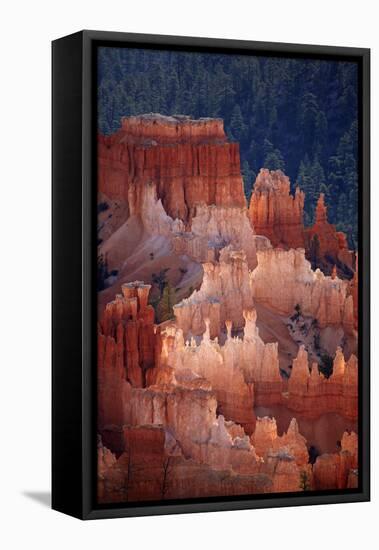 Utah, Bryce Canyon National Park, Hoodoos in Bryce Amphitheater-David Wall-Framed Stretched Canvas