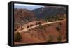 Utah, Bryce Canyon National Park, Horse Trekkers Near Queens Garden Trail-David Wall-Framed Stretched Canvas