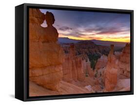 Utah, Bryce Canyon National Park, Thors Hammer Near Sunset Point, USA-Alan Copson-Framed Stretched Canvas