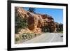 Utah, Bryce, Red Canyon Tunnels-Bernard Friel-Framed Photographic Print