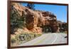 Utah, Bryce, Red Canyon Tunnels-Bernard Friel-Framed Photographic Print