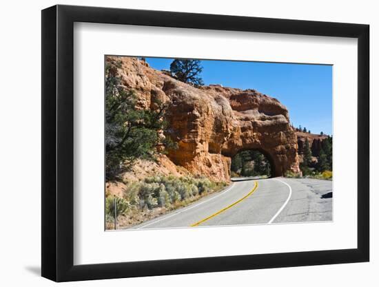 Utah, Bryce, Red Canyon Tunnels-Bernard Friel-Framed Photographic Print