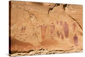 Utah, Canyonlands, Horseshoe Canyon, Great Gallery, Petroglyphs-Jamie & Judy Wild-Stretched Canvas