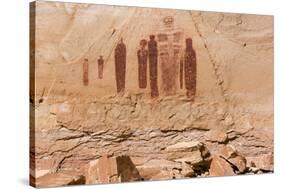 Utah, Canyonlands, Horseshoe Canyon, Great Gallery, Petroglyphs-Jamie & Judy Wild-Stretched Canvas