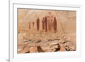 Utah, Canyonlands, Horseshoe Canyon, Great Gallery, Petroglyphs-Jamie & Judy Wild-Framed Photographic Print