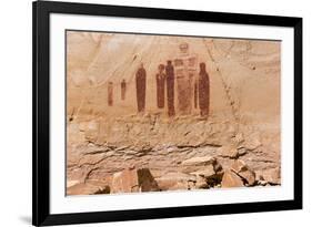 Utah, Canyonlands, Horseshoe Canyon, Great Gallery, Petroglyphs-Jamie & Judy Wild-Framed Photographic Print