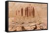 Utah, Canyonlands, Horseshoe Canyon, Great Gallery, Petroglyphs-Jamie & Judy Wild-Framed Stretched Canvas