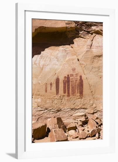 Utah, Canyonlands, Horseshoe Canyon, Great Gallery, Petroglyphs-Jamie & Judy Wild-Framed Photographic Print