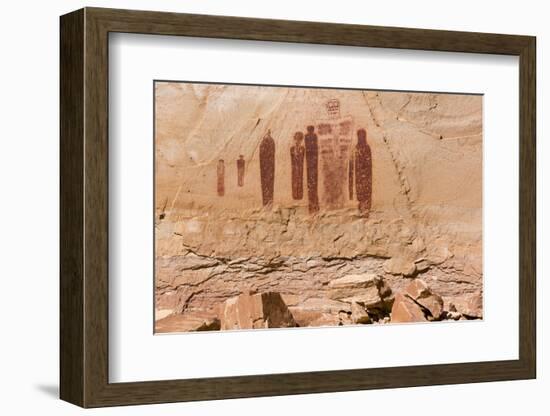 Utah, Canyonlands, Horseshoe Canyon, Great Gallery, Petroglyphs-Jamie & Judy Wild-Framed Photographic Print