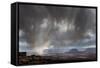 Utah, Canyonlands National Park. Spring Vista over the Canyons and Desert with Thunderclouds-Judith Zimmerman-Framed Stretched Canvas
