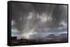 Utah, Canyonlands National Park. Spring Vista over the Canyons and Desert with Thunderclouds-Judith Zimmerman-Framed Stretched Canvas