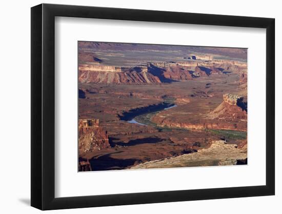 Utah, Canyonlands National Park, White Rim and Green River, Island in the Sky-David Wall-Framed Photographic Print