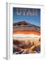 Utah - Canyonlands View-Lantern Press-Framed Art Print