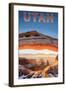 Utah - Canyonlands View-Lantern Press-Framed Art Print