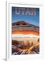 Utah - Canyonlands View-Lantern Press-Framed Art Print