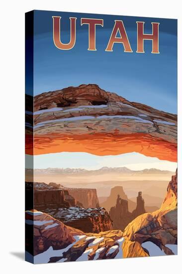 Utah - Canyonlands View-Lantern Press-Stretched Canvas