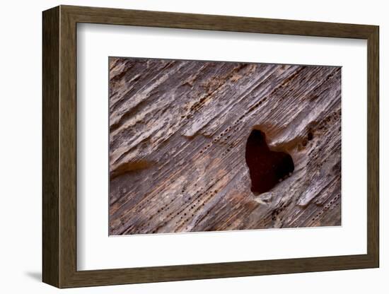 Utah, Capitol Reef National Park. Heart-Shaped Hole in Rock-Jaynes Gallery-Framed Photographic Print