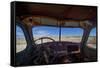 Utah, Capitol Reef National Park. Inside Cab of Old Drilling Rig-Jaynes Gallery-Framed Stretched Canvas