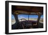 Utah, Capitol Reef National Park. Inside Cab of Old Drilling Rig-Jaynes Gallery-Framed Photographic Print