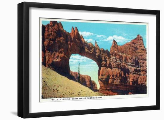 Utah, Cedar Breaks National Monument View of the Walls of Jericho-Lantern Press-Framed Art Print